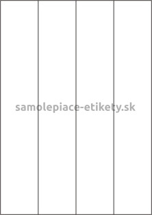 Etikety PRINT 52,5x297 mm (100xA4) - transparentná lesklá polyesterová fólia