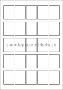 Etikety PRINT 35x45 mm (100xA4) - strieborná matná polyesterová fólia