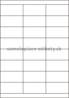 Etikety PRINT 70x33,8 mm (100xA4) - strieborná matná polyesterová fólia
