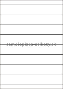 Etikety PRINT 210x33,8 mm (50xA4) - transparentná lesklá polyesterová inkjet fólia
