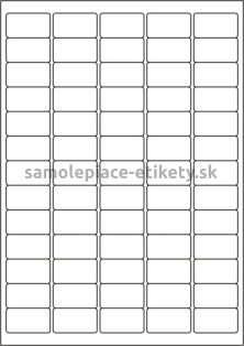 Etikety PRINT 38x21,2 mm (100xA4), oblé rohy - krémový štruktúrovaný papier