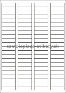 Etikety PRINT 44x12,7 mm (100xA4) - krémový štruktúrovaný papier