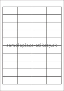 Etikety PRINT 48,5x25,4 mm (100xA4), 40 etikiet na hárku - krémový štruktúrovaný papier