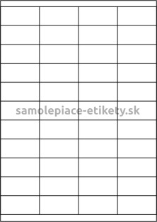 Etikety PRINT 52,5x25,4 mm (100xA4) - krémový štruktúrovaný papier