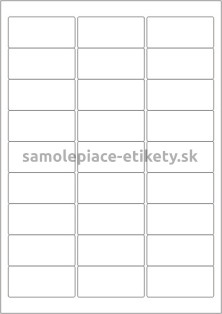 Etikety PRINT 63,5x29,6 mm (100xA4) - krémový štruktúrovaný papier