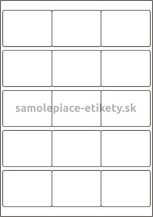 Etikety PRINT 68x50 mm (1000xA4) - krémový štruktúrovaný papier