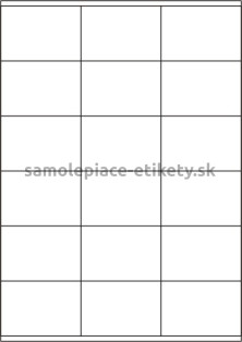 Etikety PRINT 70x48 mm (100xA4) - krémový štruktúrovaný papier