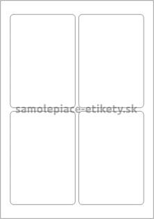 Etikety PRINT 89x127 mm (1000xA4) - krémový štruktúrovaný papier