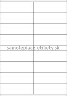 Etikety PRINT 105x16,9 mm (1000xA4) - krémový štruktúrovaný papier