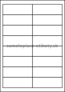 Etikety PRINT 96,5x33,8 mm (100xA4) - krémový štruktúrovaný papier