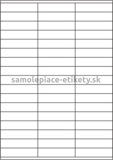 Etikety PRINT 70x16,9 mm (100xA4) - biely štruktúrovaný papier