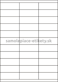 Etikety PRINT 70x25,4 mm (100xA4) - biely štruktúrovaný papier