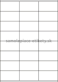 Etikety PRINT 70x36 mm (100xA4) - biely štruktúrovaný papier