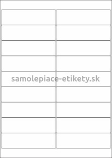 Etikety PRINT 103x29 mm (1000xA4) - biely štruktúrovaný papier