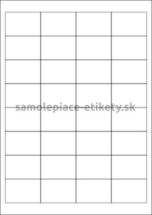 Etikety PRINT 49x33 mm (100xA4) - biely štruktúrovaný papier