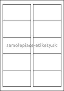 Etikety PRINT 92,5x54 mm (100xA4) - biely štruktúrovaný papier