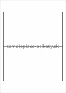 Etikety PRINT 63x110 mm (1000xA4) - biely štruktúrovaný papier
