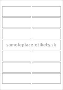 Etikety PRINT 96x34 mm (1000xA4) - biely štruktúrovaný papier