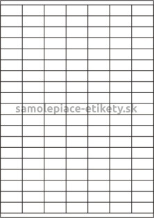 Etikety PRINT 30x15 mm (100xA4), 133 etikiet na hárku - biely metalický papier