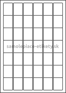 Etikety PRINT 30x40 mm (100xA4) - biely metalický papier