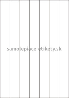 Etikety PRINT 30x297 mm (100xA4) - biely metalický papier