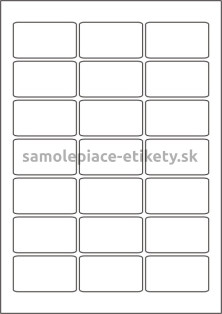Etikety PRINT 60x34 mm (100xA4) - biely metalický papier