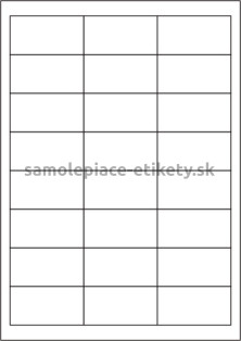 Etikety PRINT 64,6x33,8 mm (100xA4) - biely metalický papier