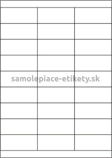 Etikety PRINT 70x30 mm (100xA4) - biely metalický papier