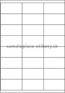 Etikety PRINT 70x35 mm (1000xA4) - biely metalický papier