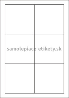 Etikety PRINT 90x90 mm (1000xA4) - biely metalický papier