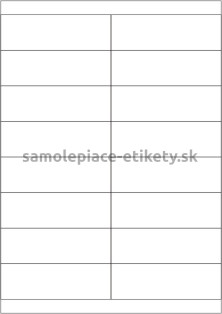 Etikety PRINT 105x33,8 mm (100xA4) - biely metalický papier