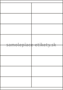 Etikety PRINT 105x35 mm (100xA4) - biely metalický papier