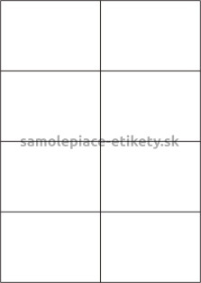Etikety PRINT 105x74,2 mm (100xA4) - biely metalický papier
