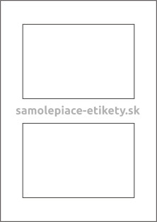 Etikety PRINT 150x100 mm (100xA4) - biely metalický papier