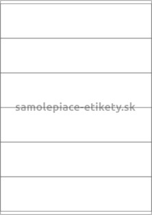 Etikety PRINT 210x48 mm (100xA4) - biely metalický papier