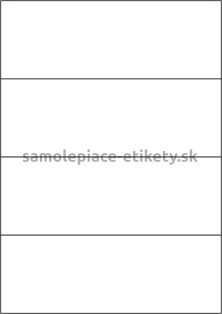 Etikety PRINT 210x74,2 mm (100xA4) - biely metalický papier
