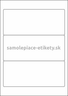 Etikety PRINT 190x80 mm (100xA4) - biely metalický papier