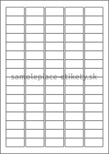 Etikety PRINT 35,6x16,9 mm (100xA4) - hnedý prúžkovaný papier