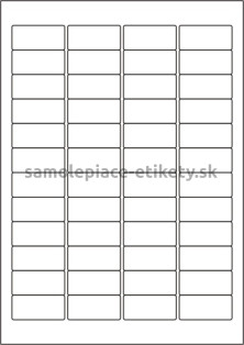 Etikety PRINT 45,7x21,2 mm (100xA4) - hnedý prúžkovaný papier