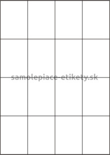 Etikety PRINT 52,5x74,2 mm (100xA4) - hnedý prúžkovaný papier