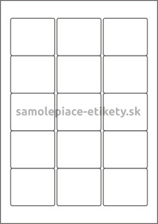 Etikety PRINT 59x50 mm (100xA4) - hnedý prúžkovaný papier
