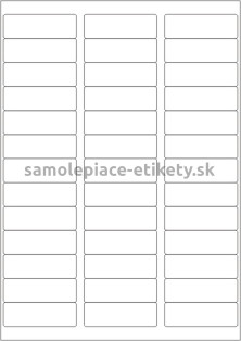 Etikety PRINT 64x21 mm (100xA4) - hnedý prúžkovaný papier
