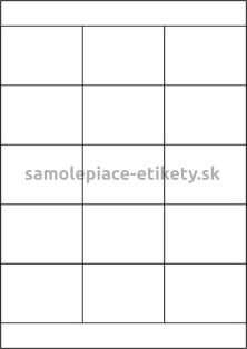 Etikety PRINT 70x50,8 mm (1000xA4) - hnedý prúžkovaný papier