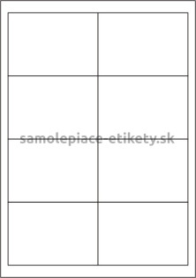 Etikety PRINT 97x67,7 mm (100xA4) - hnedý prúžkovaný papier