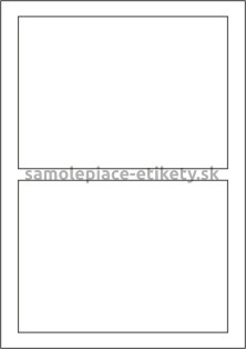 Etikety PRINT 180x130 mm (100xA4) - hnedý prúžkovaný papier