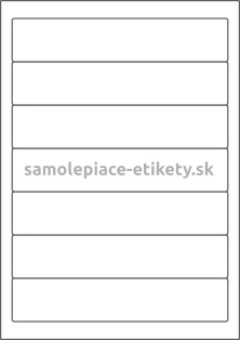 Etikety PRINT 190x38 mm (100xA4) - hnedý prúžkovaný papier