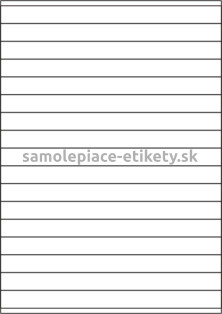 Etikety PRINT 210x16,9 mm (1000xA4) - hnedý prúžkovaný papier
