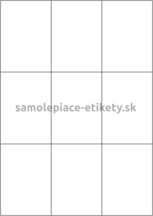 Etikety PRINT 70x99 mm (100xA4) - priesvitný papier