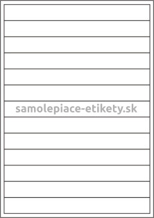 Etikety PRINT 200x22 mm (100xA4) - priesvitný papier