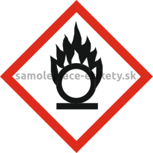 Etikety GHS 03 (CLP) 150x150 mm Oxidujúce látky